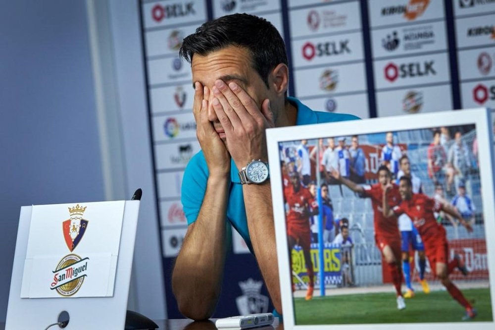 Javier Flaño se despide entre lágrimas de Osasuna. CAOsasuna