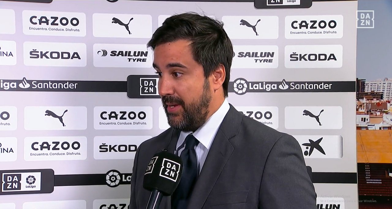El director corporativo del Valencia criticó el arbitraje español. Captura/DAZN