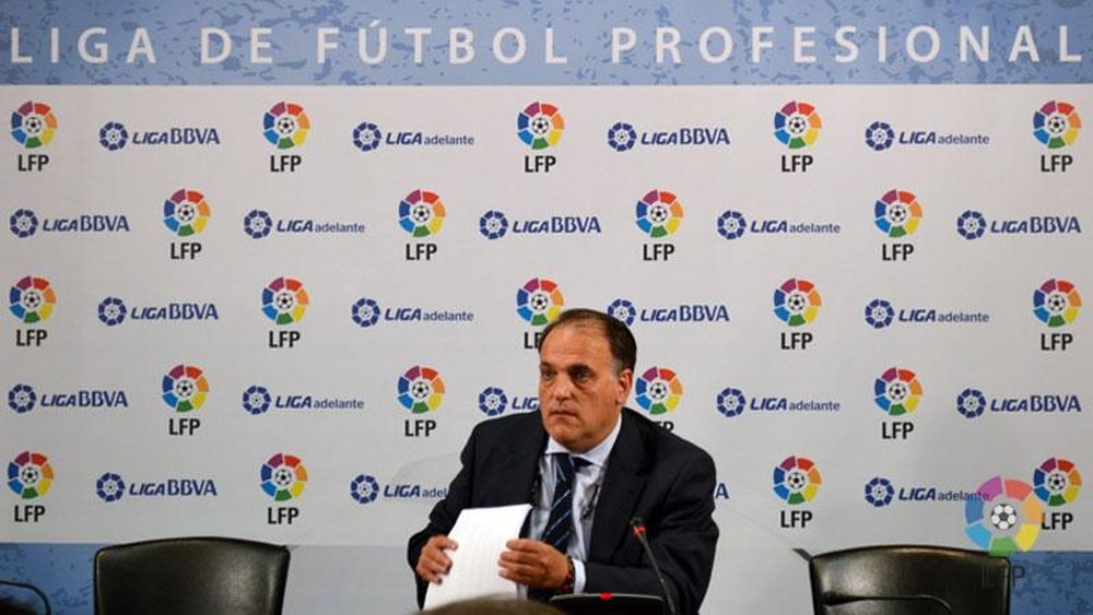Javier Tebas, en un acto de la LFP. LaLiga