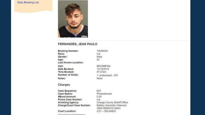 Jean, portero de Sao Paulo, detenido por presuntamente agredir a su mujer