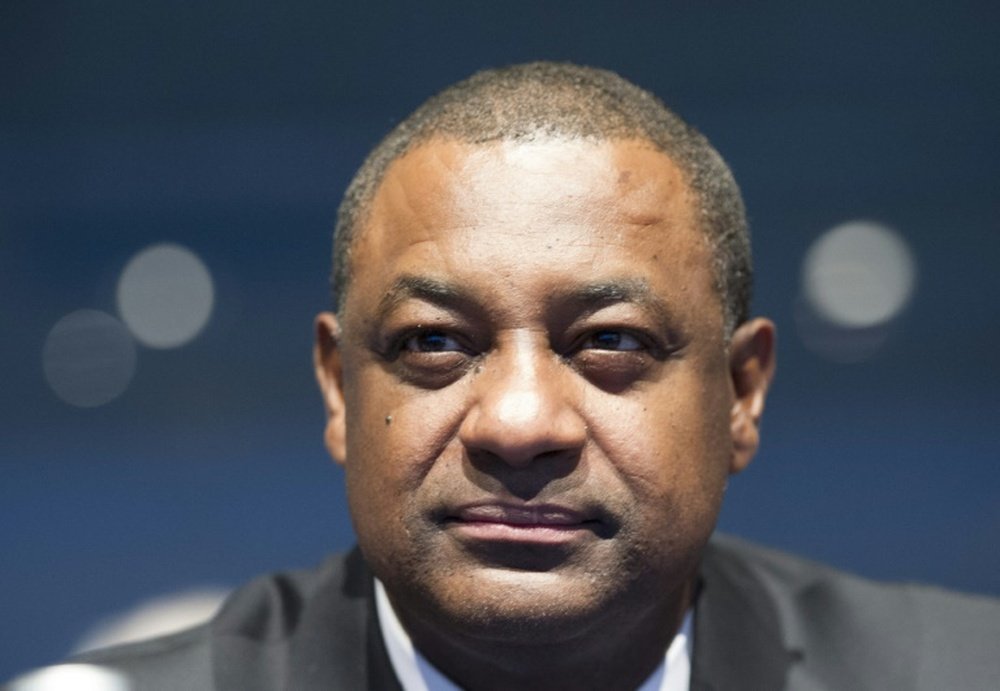 Jeffrey Webb, then-president of CONCACAF and the Cayman Islands Football Association and FIFA Vice President, attends the XXXIX Ordinary UEFA Congress in Vienna on March 24, 2015