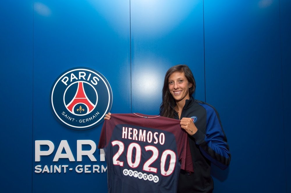 Jenni Hermoso, nueva jugadora del PSG Femenino. PSGFéminines