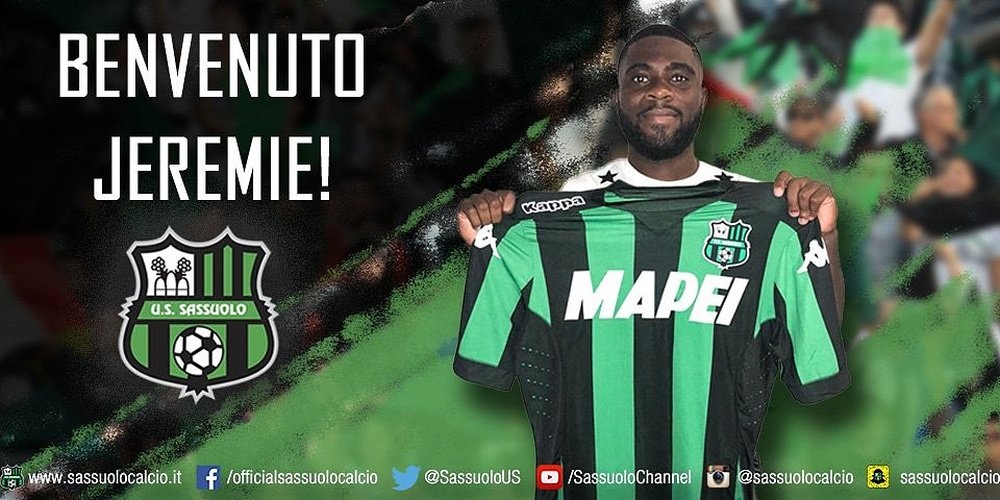 Boga has made the move to Serie A. Twitter/SassuoloUS