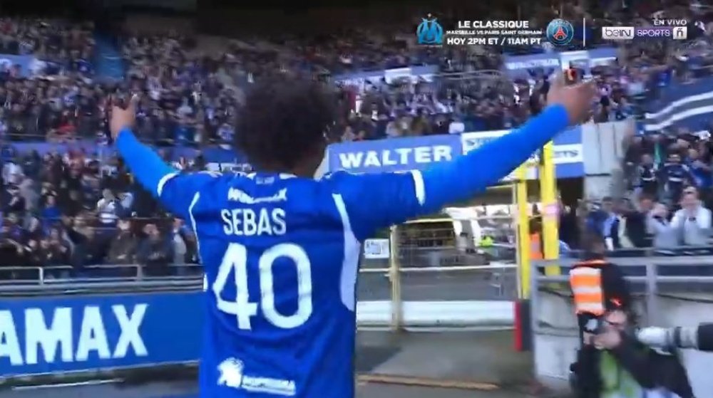Jérémy Sebas marcó el gol definitivo. Captura/beINSports