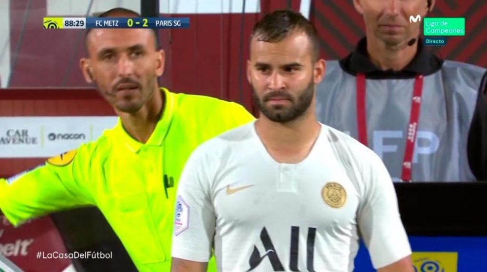 Jesé volvió con el PSG. Captura/Movistar
