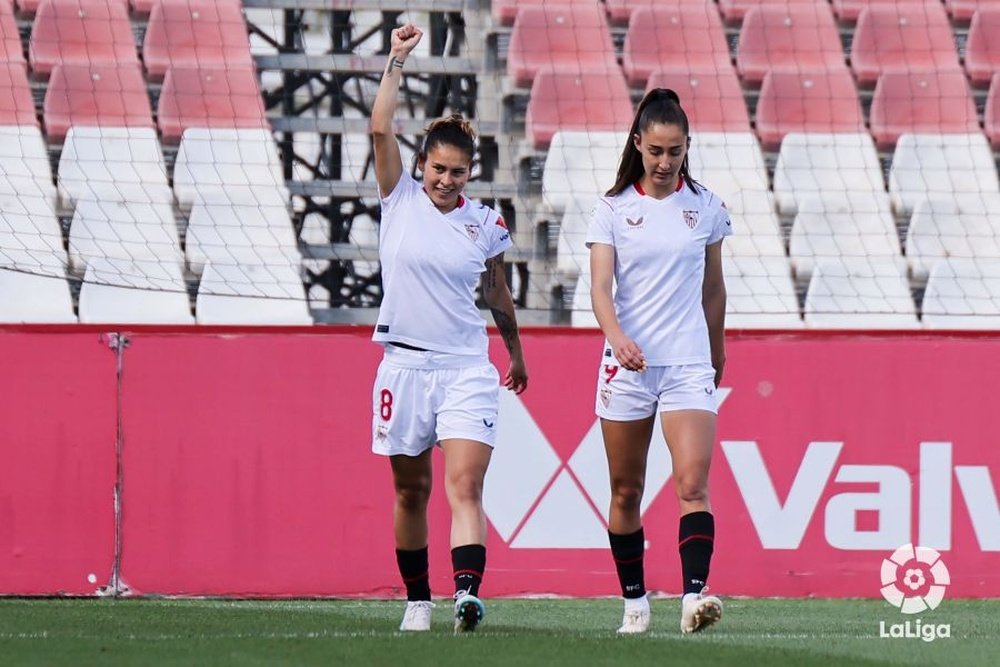 Jessica Martínez anotó un tanto en la victoria del Sevilla Femenino. LaLiga