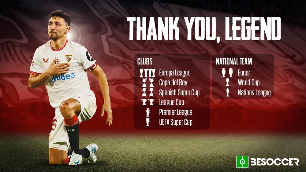 Jesus Navas is Spain's most decorated player. BeSoccer