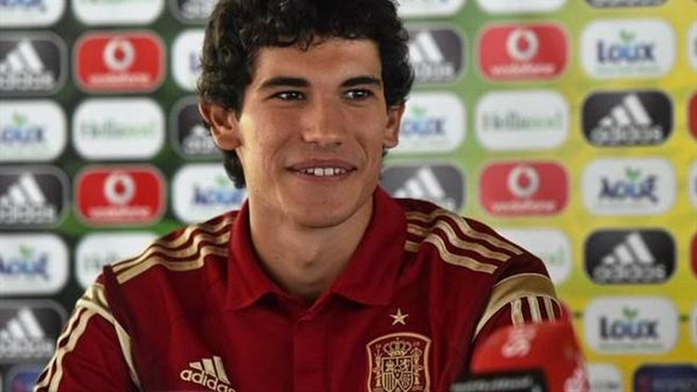 Jesús Vallejo, con la Selección Española Sub 21. Twitter