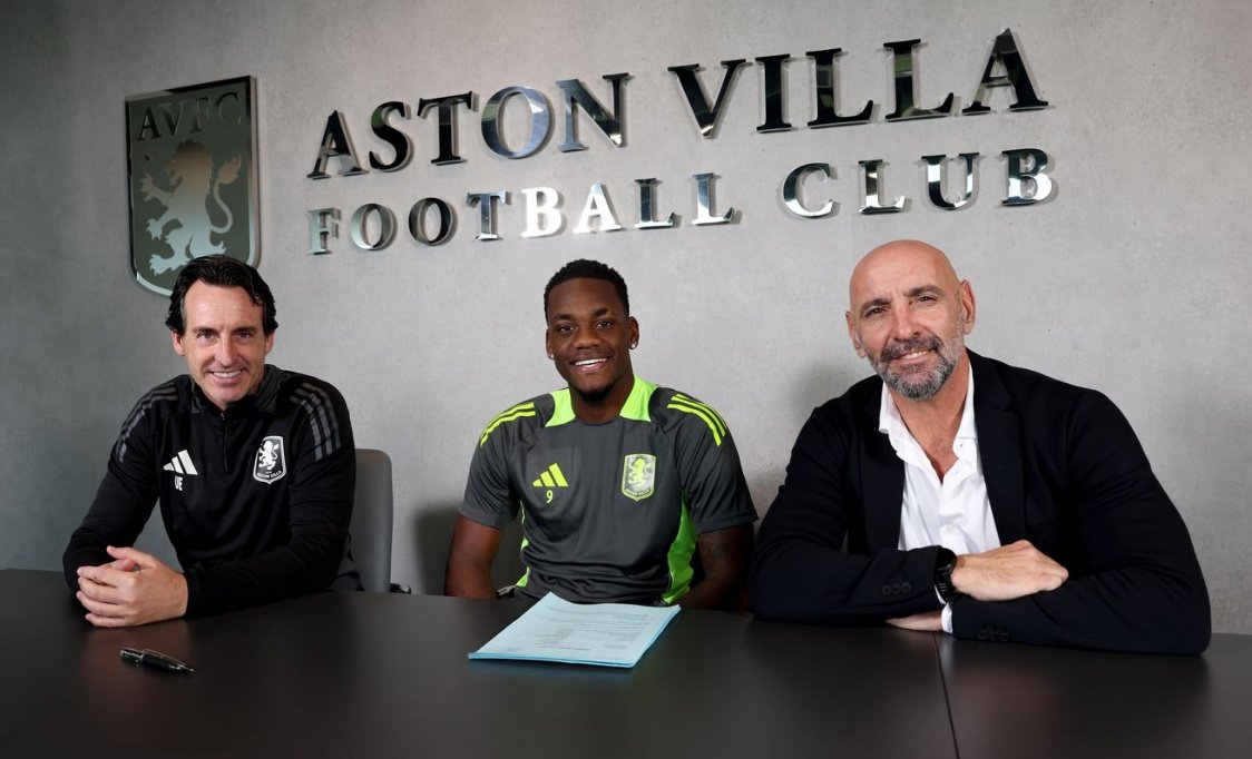 Duran will play for Villa until 2030. Screenshot/avfc.co.uk