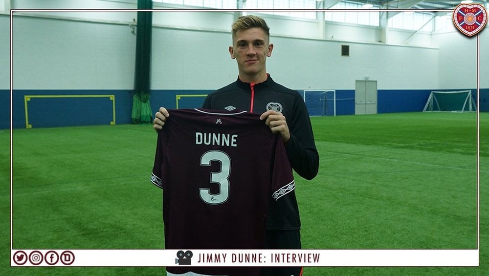 Dunne has signed a six-month loan deal. Twitter/JamTarts