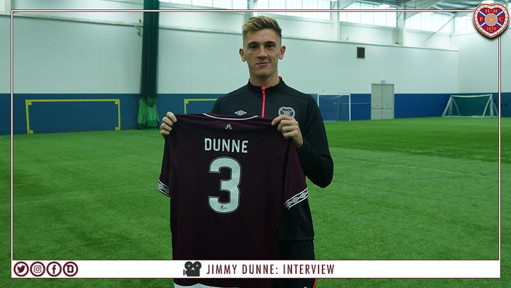 OFFICIAL: Hearts sign Burnley's Dunne on six-month loan