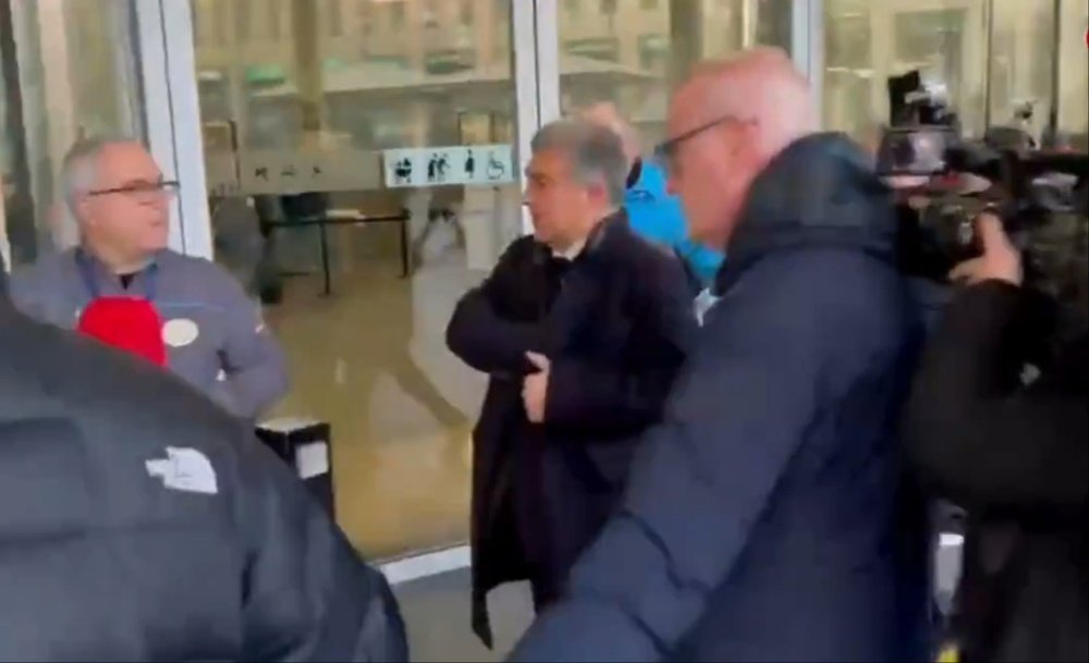 Laporta fue a declarar. Captura/Sport