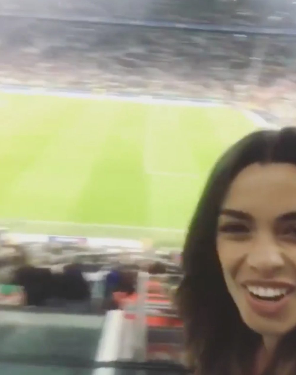 Joana Sanz se mostró muy contenta en el vídeo. Instagram