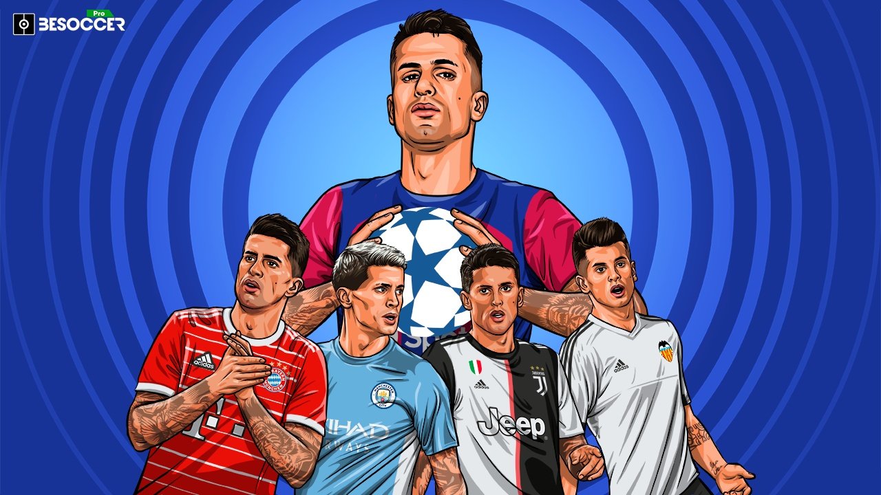El doble hito de Cancelo en el debut de Champions: 50 partidos y 5º club. BeSoccer Pro
