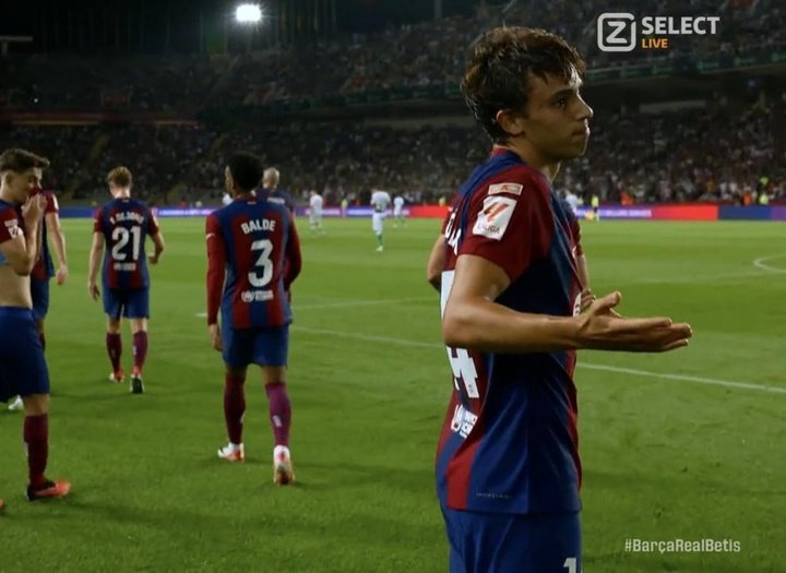 Mejor estreno como titular, imposible: ¡el 1º gol de Joao Félix con el Barça!