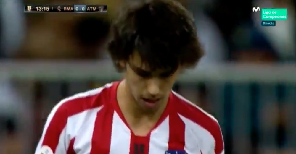 Joao Felix missed the best opportunity of the first period. Captura/MovistarLigaDeCampeones
