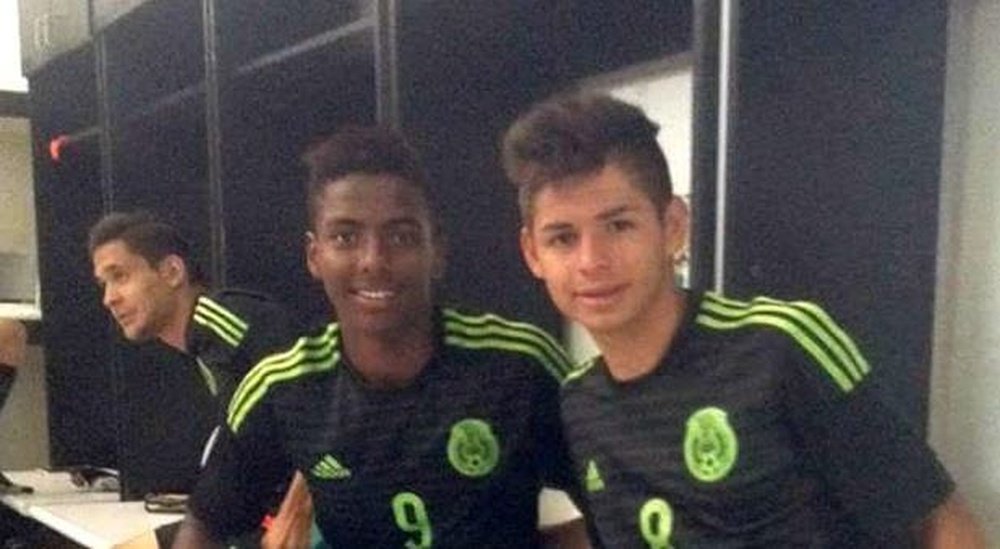 Maleck (gauche est un des joueurs mexicains les plus prometteurs. JoaoMaleck