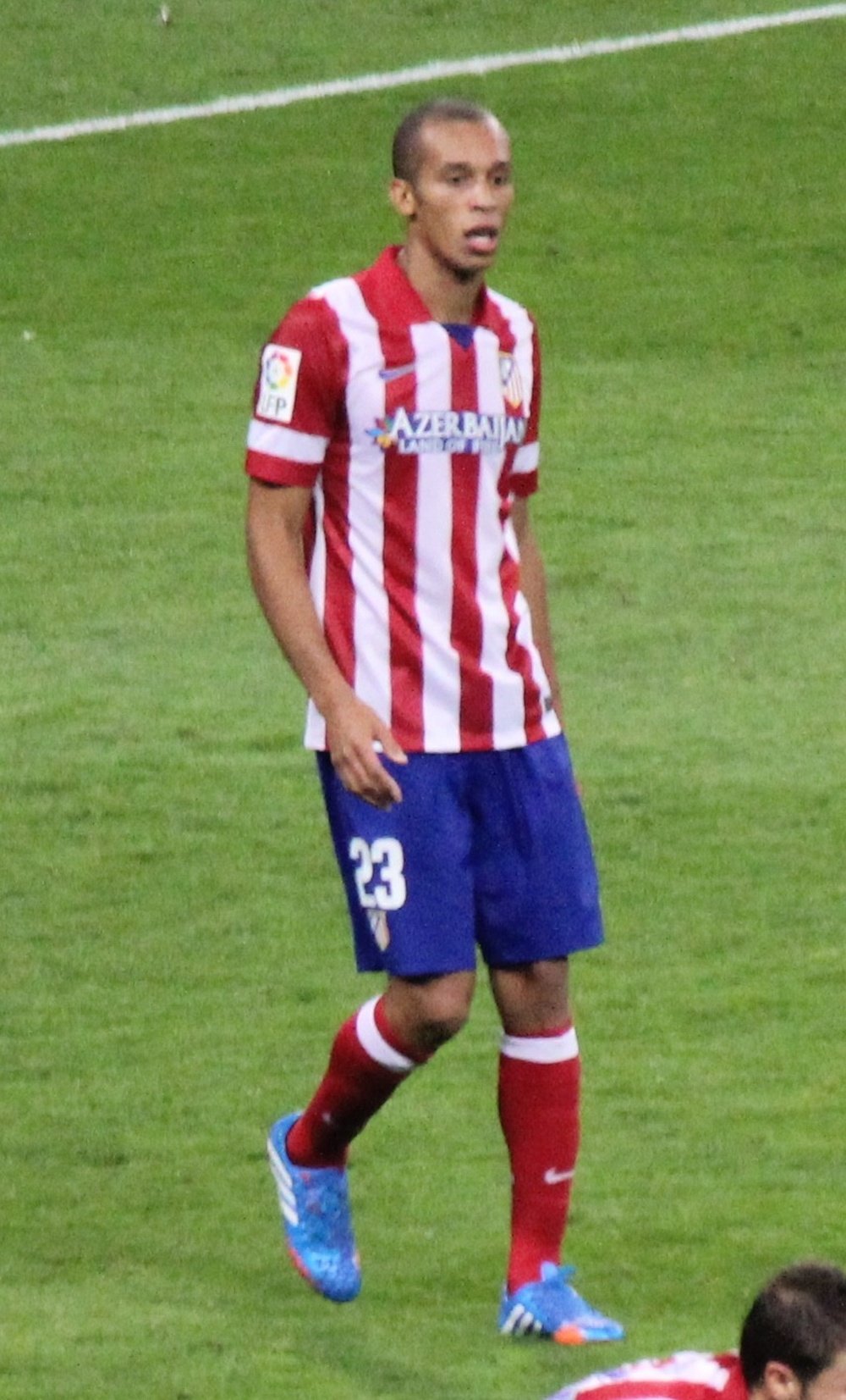 Joao Miranda durante un Atlético-Real Madrid en la temporada 2013-2014. LauraHale.