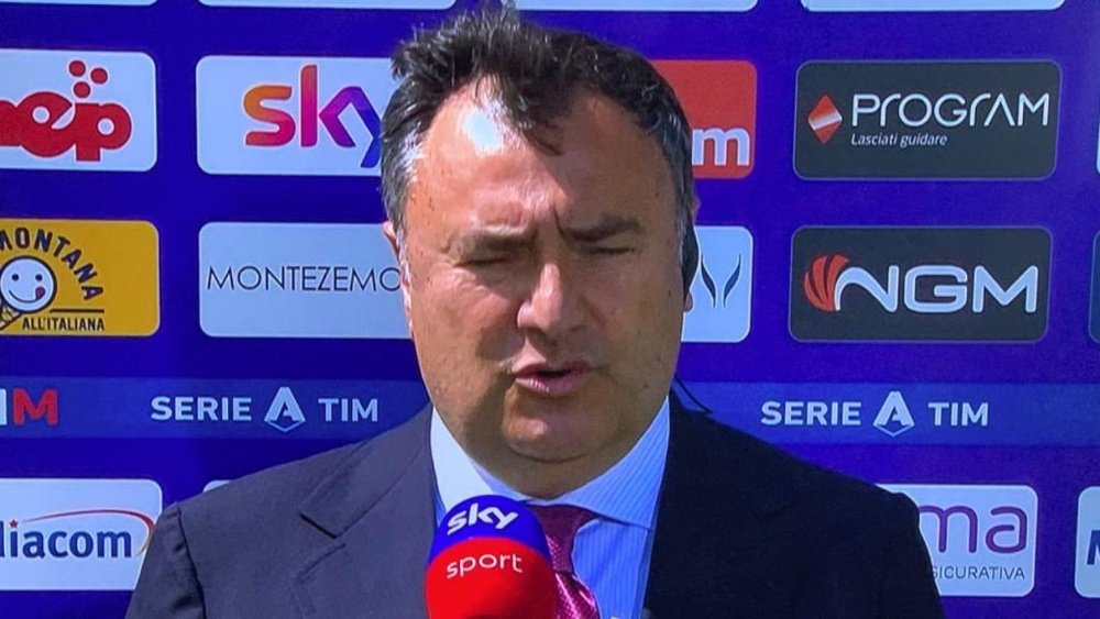 Barone spoke out about the ESL before Fiorentina-Juventus. Captura/SkySport