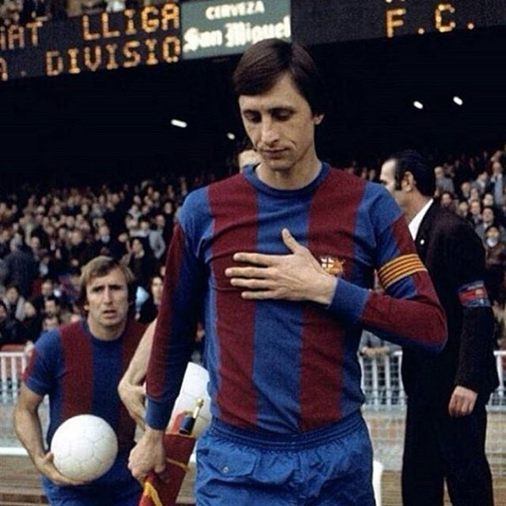 Cruyff faleceu a 24 de março de 2016. FC Barcelona