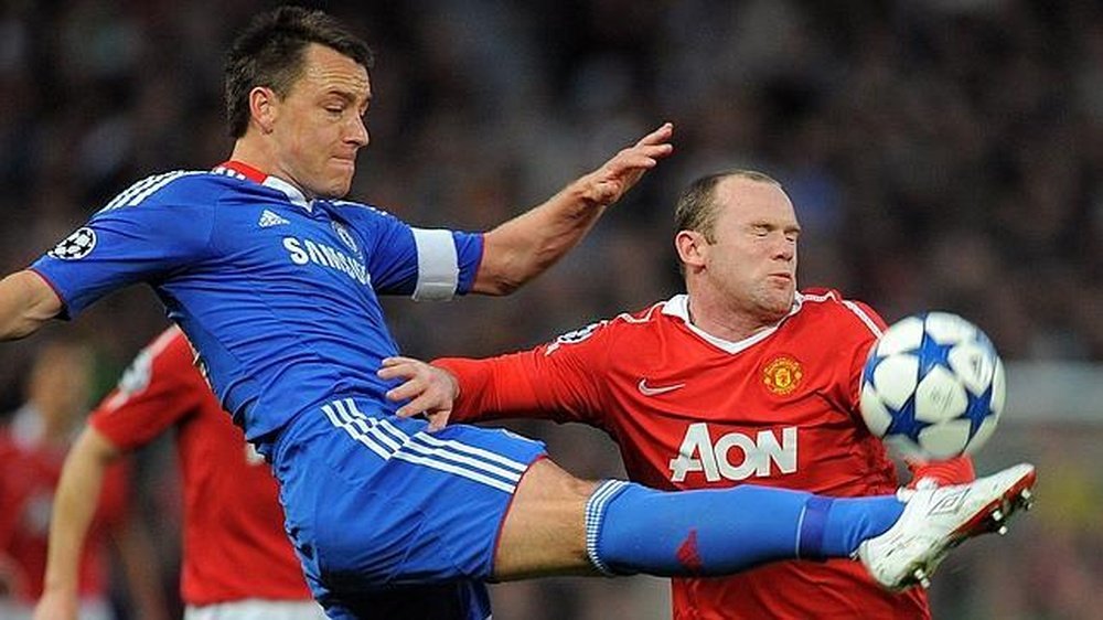 Rooney homenajeó a Terry. AFP