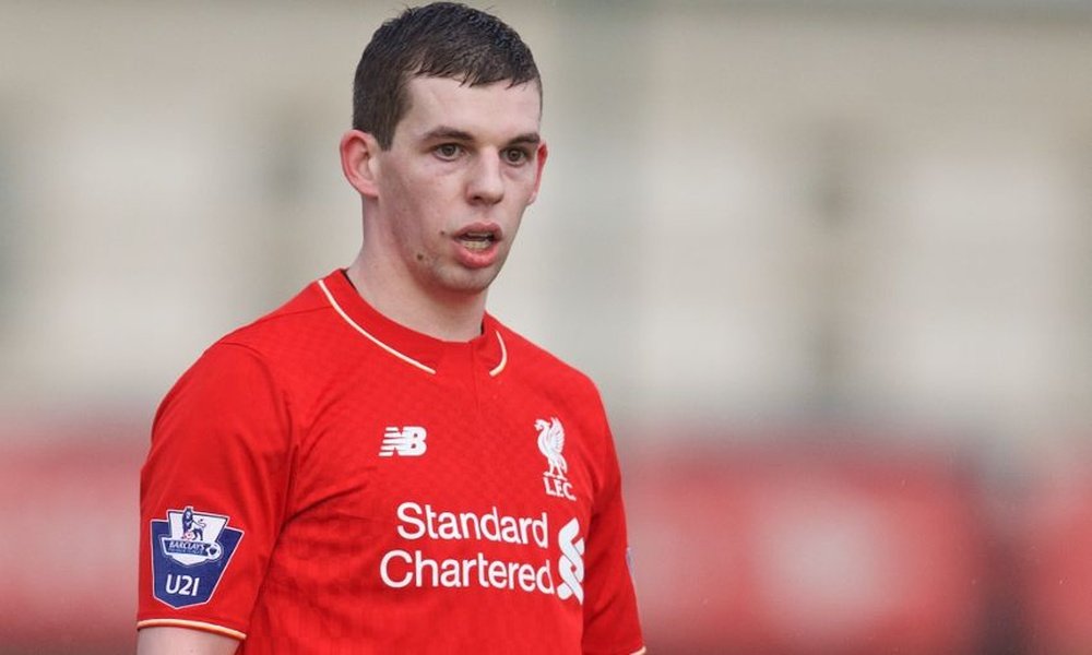 Jon Flanagan in a match for Liverpool. LiverpoolFC