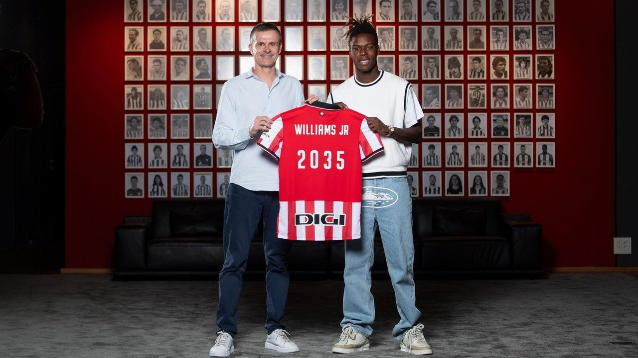 Nico Williams ha renovado con el Athletic hasta 2035. AthleticClub