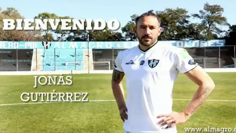 Jonás Gutiérrez jugará en Primera Nacional a sus 38 años. Captura/almagroficial