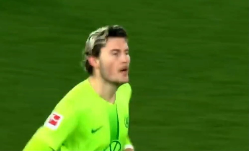 Wind marcó dos goles en apenas unos minutos. Captura/DAZN