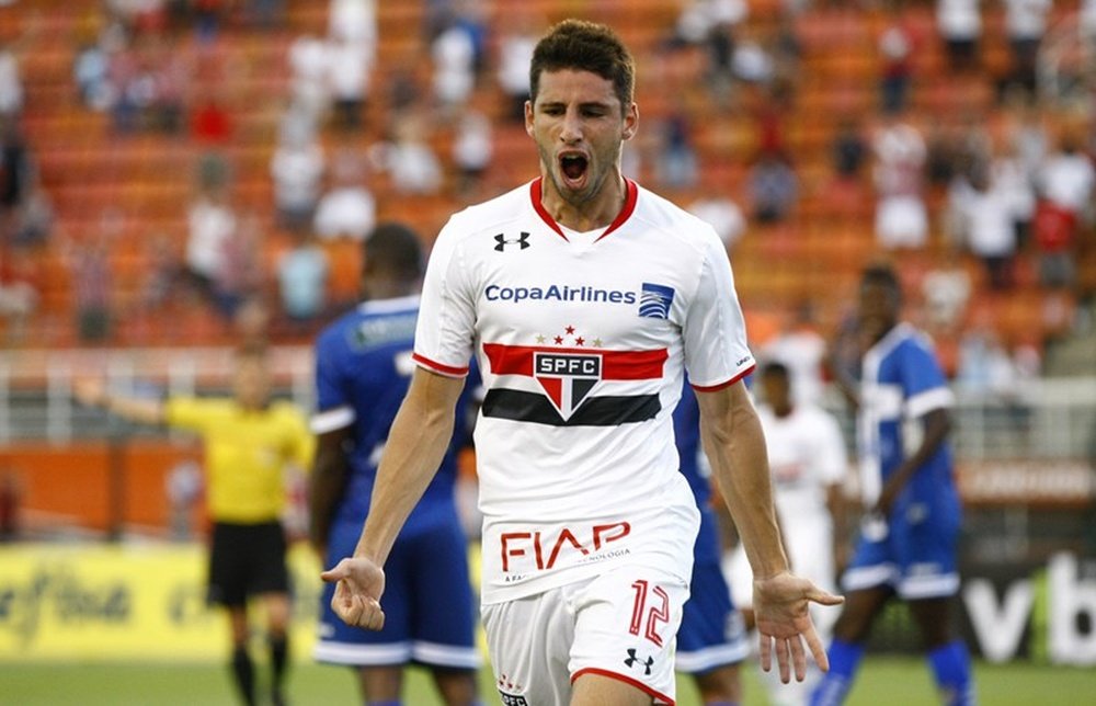 Jonathan Calleri, jugador del Sao Paulo. Saopaulofc