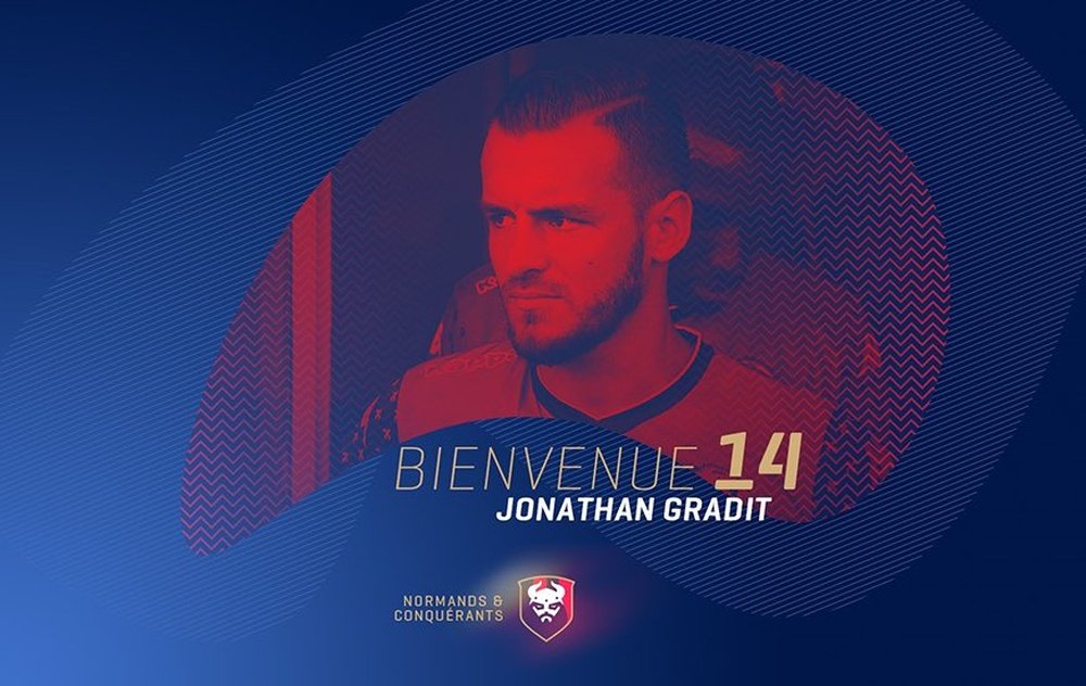Jonathan Gradit rejoint Caen. Twitter/SMCaen