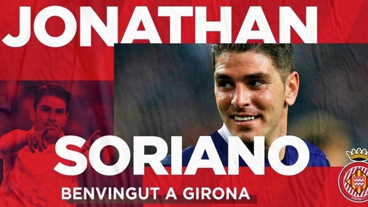 Jonathan Soriano llega libre al Girona