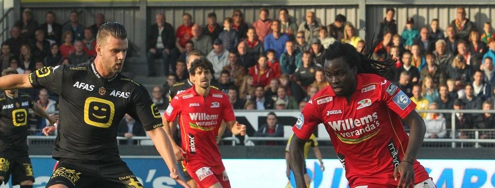 Jordan Lukaku sous le maillto de KV Oostende. KV Oostende