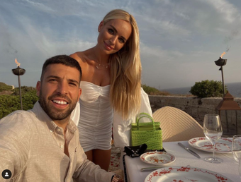 Jordi Alba y Romarey Ventura contrajeron matrimonio tras siete años de relación. Instagram