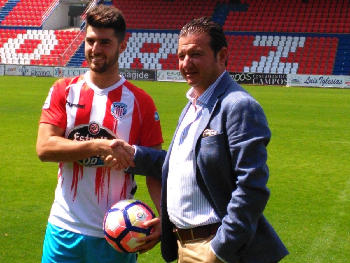 El futbolista del Lugo se sinceró en rueda de prensa. CDLugo