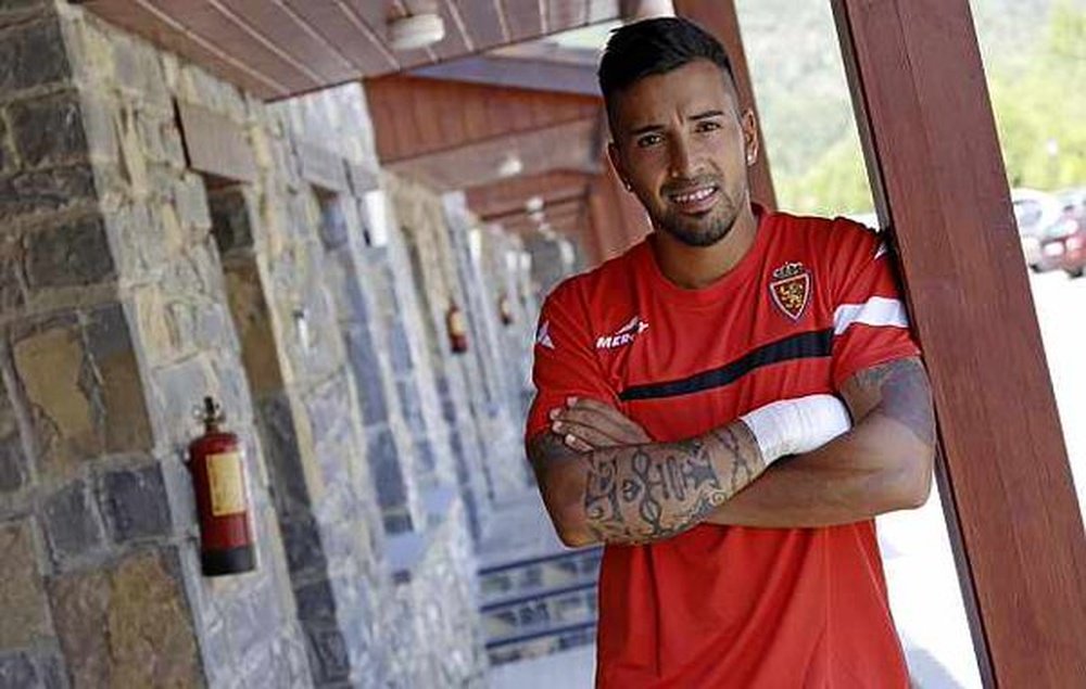 Jorge Díaz, jugador del Zaragoza. Twitter