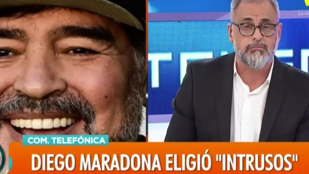Maradona recordó el descenso de River. Captura/AmericaTV