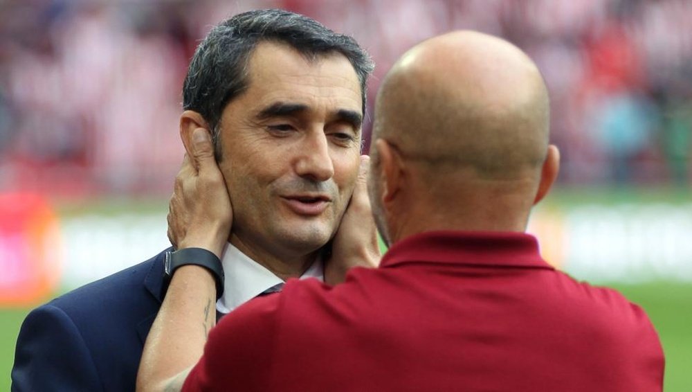Valverde no tiene asegurada su continuidad en el Athletic. EFE/Archivo