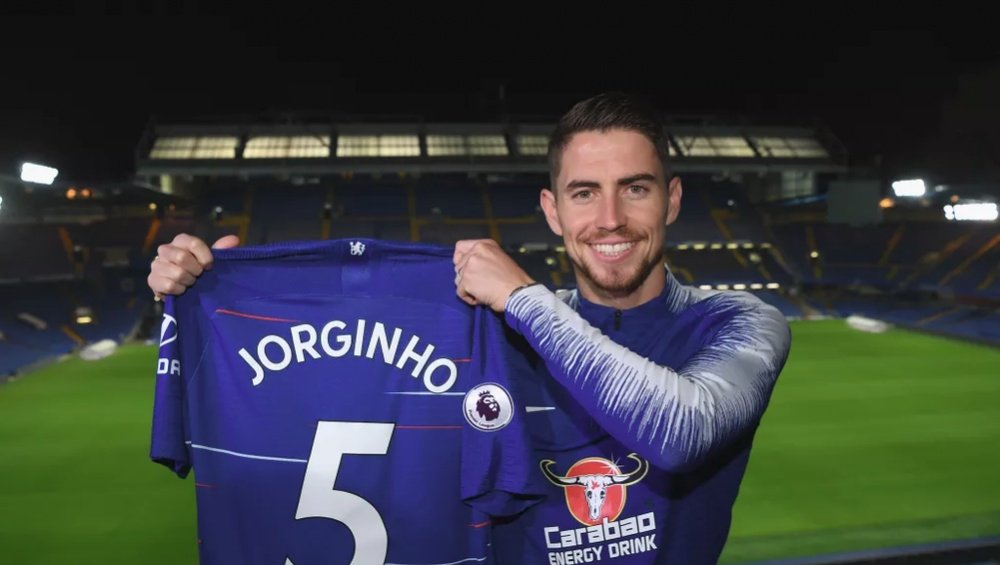 Jorginho joins up with is former Napoli boss Sarri. ChelseaFC