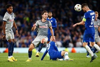 Chelsea were held to a draw by Salzburg. AFP