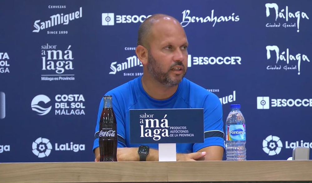 José Alberto valoró al Zaragoza. Captura/MalagaCF