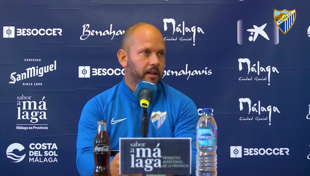 José Alberto habló en rueda de prensa. Captura/MálagaCF