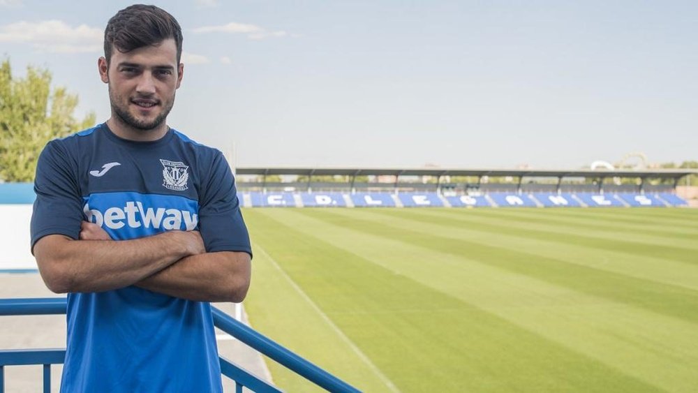 Arnaiz podría volver a jugar a finales de mes. Twitter/CDLeganes