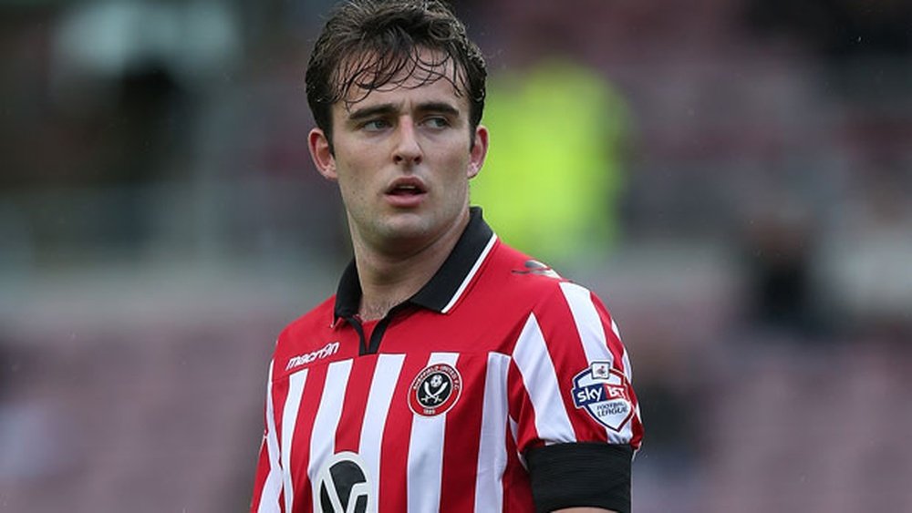 Baxter pictured playing for Sheffield United. Twitter/FA