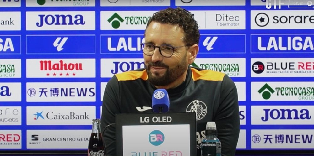 Bordalás tiene claro que Simeone es Simeone y él tiene su propio camino. YouTube/GetafeCF