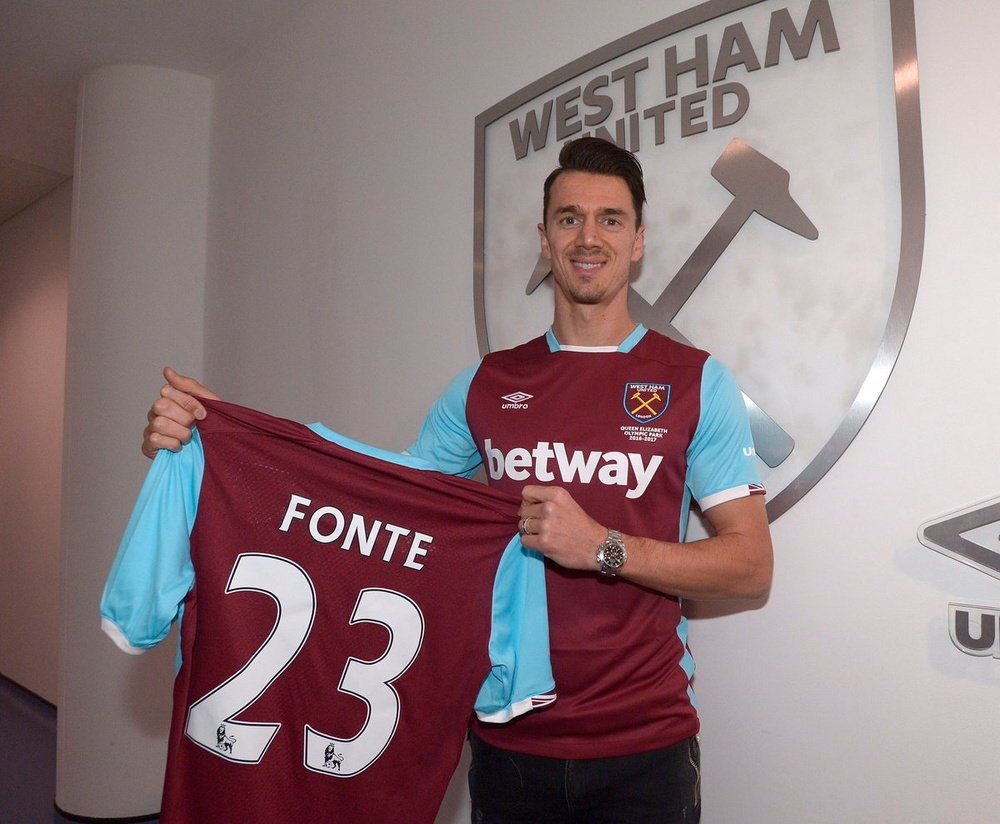 Fonte has found playing time hard to come by in East London. WestHam