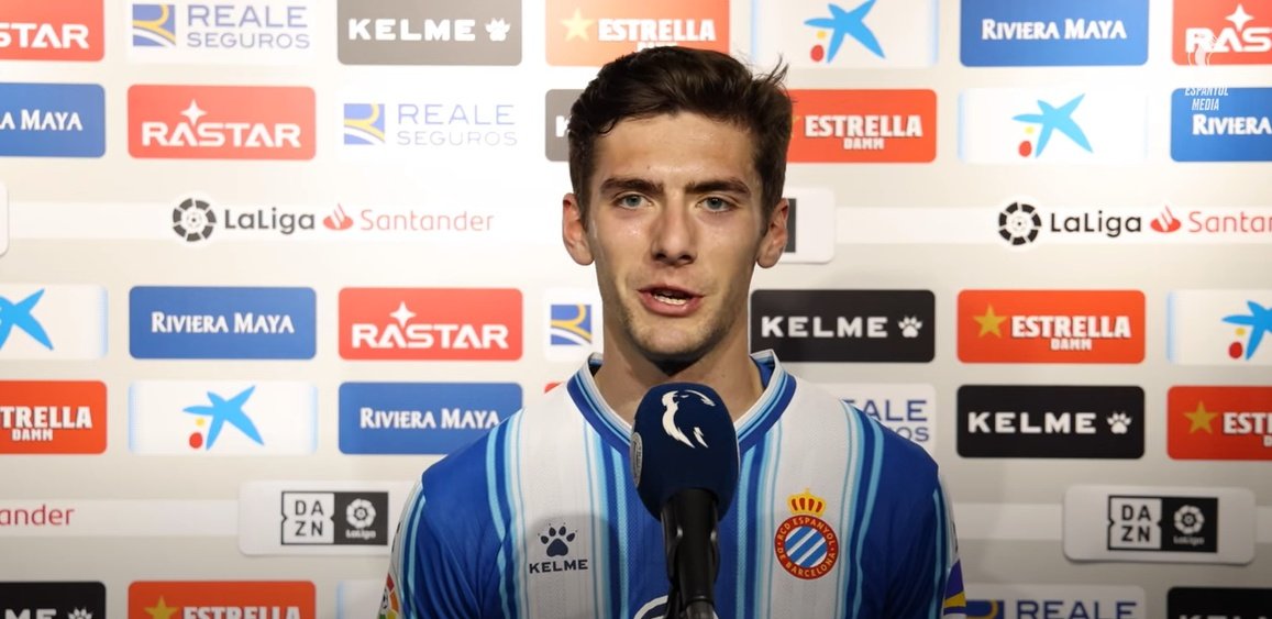 Gragera recently signed with Espanyol until 30th June 2026. Screenshopt/RDCEspanyol