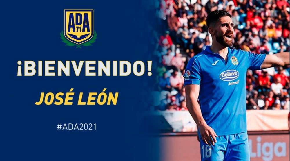 José León ya es del Alcorcón. Twitter/AD_Alcorcon