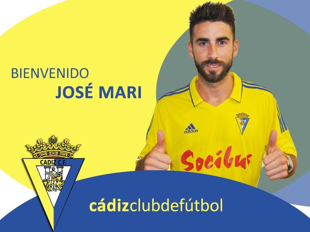 José Mari, nuevo jugador del Cádiz. CádizCF