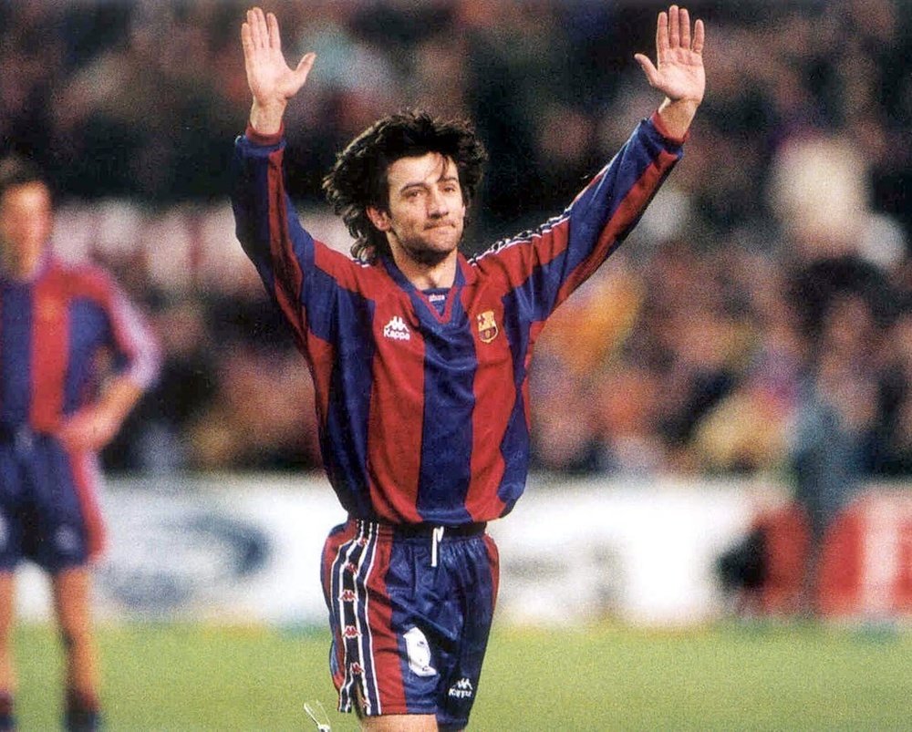 José Mari Bakero, en una imagen con el Barcelona. FCB